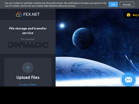 'fex.net' screenshot