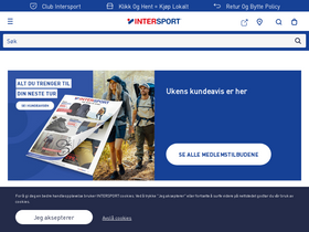 'intersport.no' screenshot