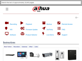 'dahuawiki.com' screenshot