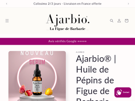 ajarbio.com homepage screenshot