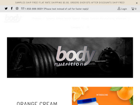 bodynutrition.com website screenshot