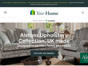 Your Home Furniture of Newark website screenshot
