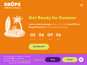 'languagedrops.com' screenshot