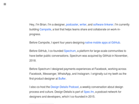 'brianlovin.com' screenshot