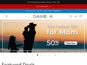 'gamboafashion.com' screenshot