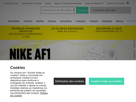 'jdsports.pt' screenshot