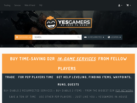 'yesgamers.com' screenshot