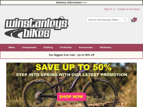 'winstanleysbikes.co.uk' screenshot