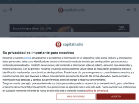 'capitalradio.es' screenshot