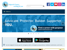 'sedgwickcounty.org' screenshot
