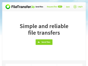 'filetransfer.io' screenshot