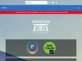 'guamairport.com' screenshot