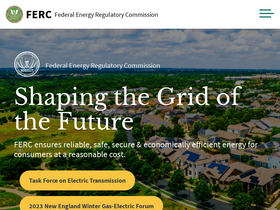 'ferc.gov' screenshot