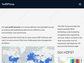 'hdfgroup.org' screenshot