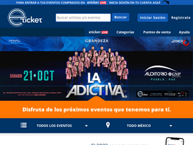 'eticket.mx' screenshot