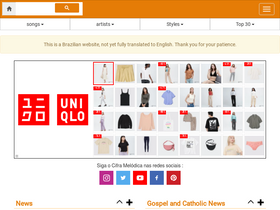 'ciframelodica.com.br' screenshot