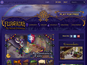 'furcadia.com' screenshot