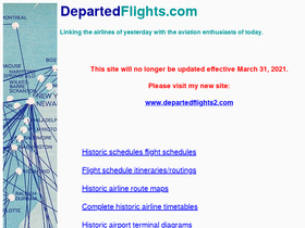 'departedflights.com' screenshot