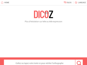 'dicoz.fr' screenshot