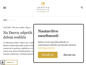 'sodisce.si' screenshot