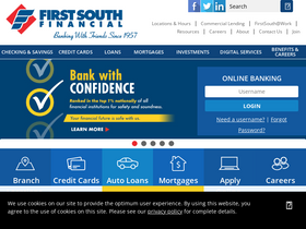 'firstsouth.com' screenshot