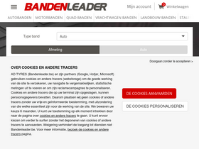 'bandenleader.be' screenshot