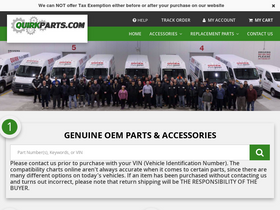 'quirkparts.com' screenshot