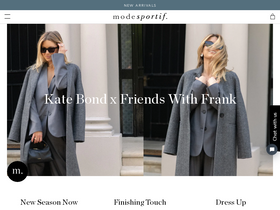 Mode Sportif homepage screenshot