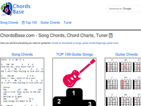 'chordsbase.com' screenshot