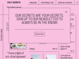 'italysegreta.com' screenshot