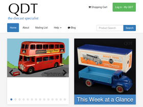 'qualitydiecasttoys.com' screenshot