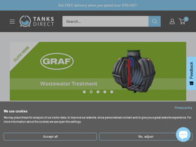 Tanksdirect homepage screenshot