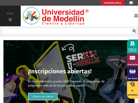 'fcea.udemedellin.edu.co' screenshot