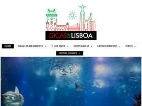 'dicasdelisboa.com.br' screenshot