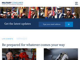 'militaryconsumer.gov' screenshot