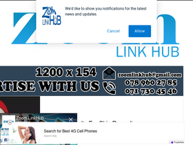 'zoomlinkhub.com' screenshot