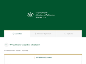 'rejestradwokatow.pl' screenshot