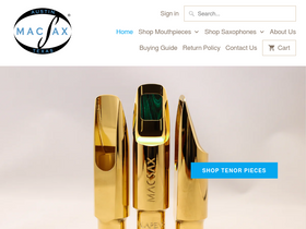 macsax.com homepage screenshot