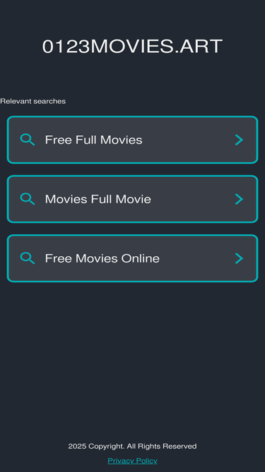 0123movies.art Traffic Analytics Ranking Audience October 2024 Similarweb