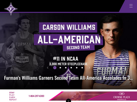 'furmanpaladins.com' screenshot