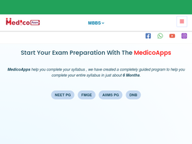 'medicoapps.org' screenshot