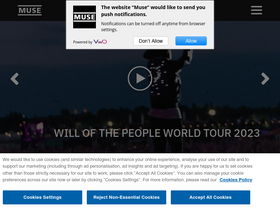 'muse.mu' screenshot