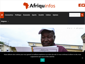 'afriquinfos.com' screenshot