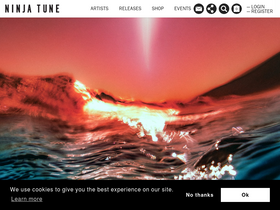 'ninjatune.net' screenshot