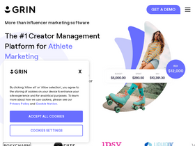 'grin.co' screenshot