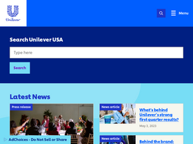'unileverusa.com' screenshot