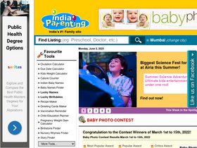 'indiaparenting.com' screenshot