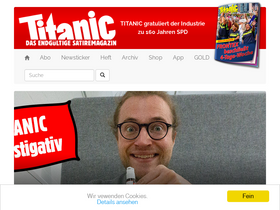 'titanic-magazin.de' screenshot