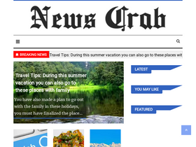 'newscrab.com' screenshot