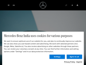 'mercedes-benz.co.in' screenshot